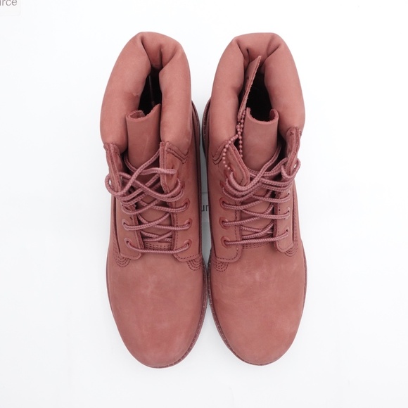 NEW Size 9 Women's Timberland Premium 6-Inch Waterproof Boots TB-0A2HR8-ET1 Red - Picture 6 of 14